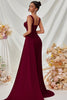 Load image into Gallery viewer, Simple Black Satin Thick Straps Mermaid Long Prom Dress with Side Cape