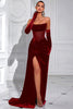 Load image into Gallery viewer, Black Velvet Sheath Ruched Strapless Long Corset Holiday Party Dress with Slit