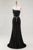 Load image into Gallery viewer, Sparkly Black Corset Strapless Mermaid Long Prom Dress