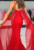 Load image into Gallery viewer, Sparkly Black Mermaid Satin Spaghetti Straps Long Prom Dress with Slit