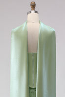 Load image into Gallery viewer, Sparkly Sage Green Beaded Neck Scarf Mermaid Long Prom Dress