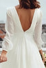 Load image into Gallery viewer, Ivory A Line Chiffon Pleated V-Neck Midi Engagement Dress with Slit