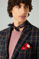 Load image into Gallery viewer, Black and Yellow Grid Notched Lapel Men Prom Suits