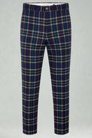 Load image into Gallery viewer, Black and Yellow Grid Notched Lapel Men Prom Suits