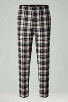 Load image into Gallery viewer, Black and Yellow Grid Notched Lapel Men Prom Suits