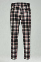 Load image into Gallery viewer, Black and Yellow Grid Notched Lapel Men Prom Suits