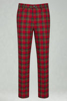 Load image into Gallery viewer, Black and Yellow Grid Notched Lapel Men Prom Suits