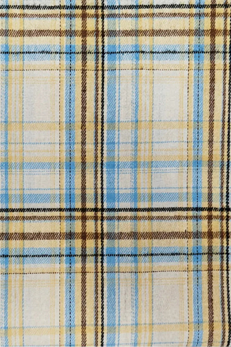 Load image into Gallery viewer, Blue and Green Grid 2 Piece Notched Lapel Men Prom Suits