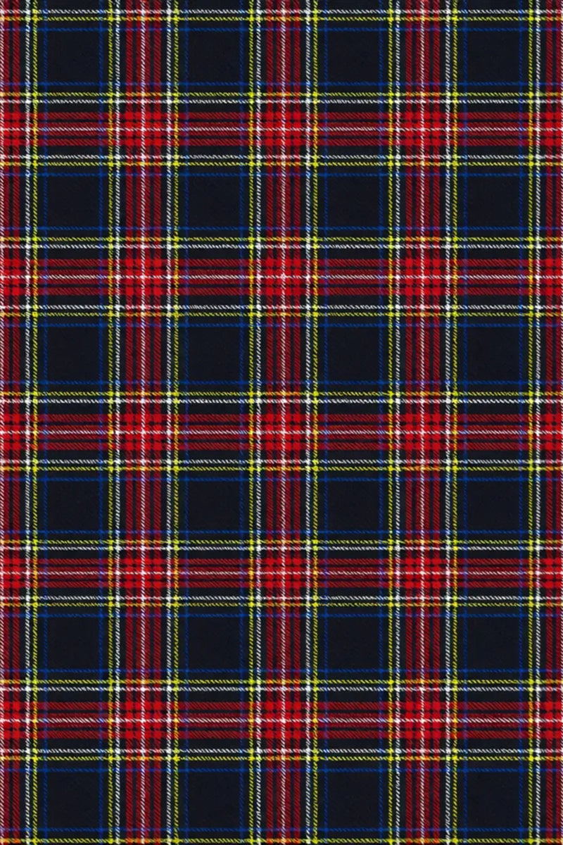 Load image into Gallery viewer, Black and Red Grid 2 Piece Double Breasted Peak Lapel Men Prom Suits