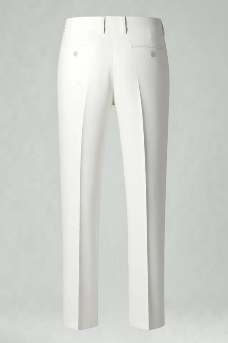 Load image into Gallery viewer, Black and White Grid Notched Lapel 2 Piece Men Prom Suits