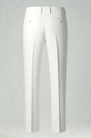 Load image into Gallery viewer, Black and White Grid Notched Lapel 2 Piece Men Prom Suits