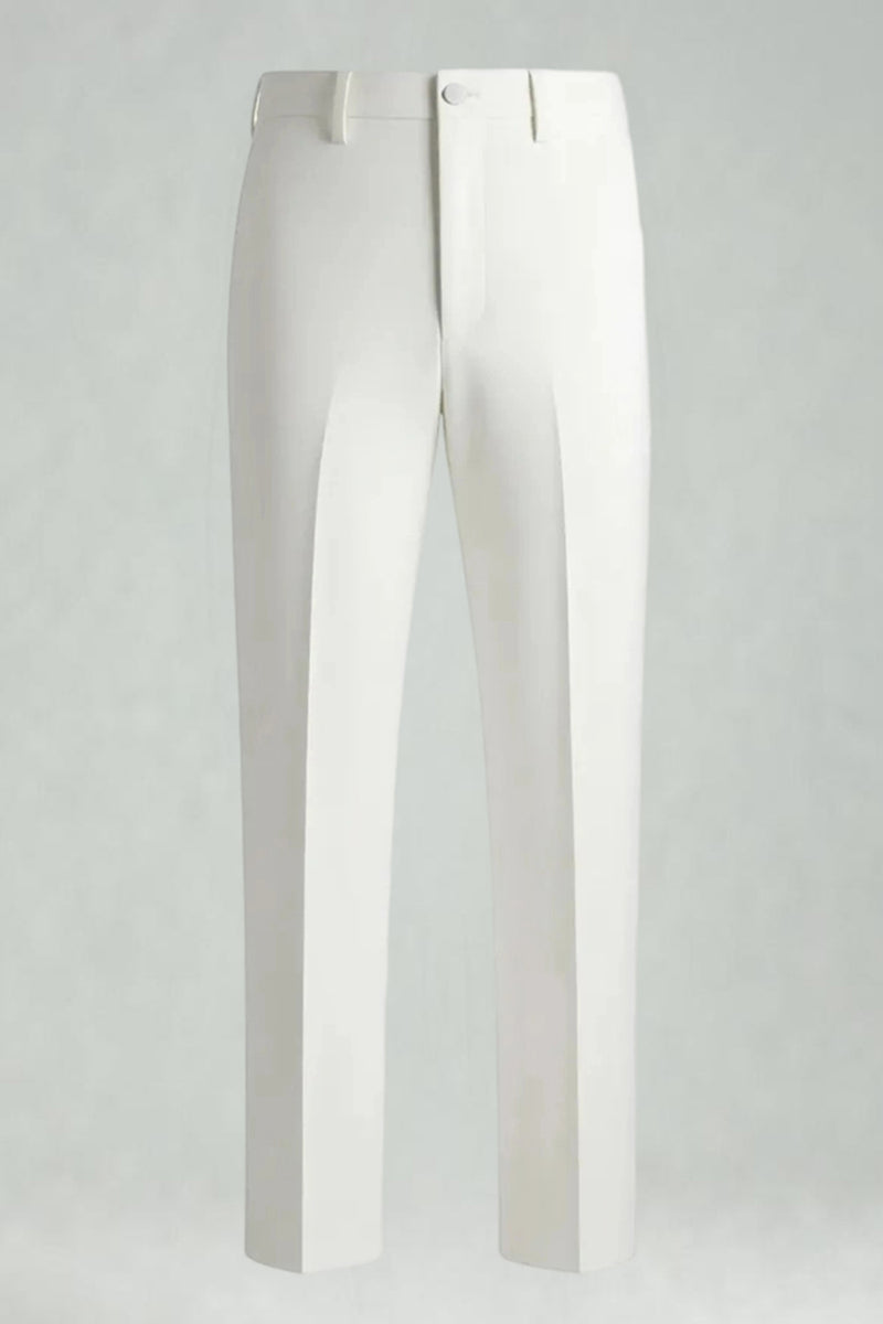 Load image into Gallery viewer, Black and White Grid Notched Lapel 2 Piece Men Prom Suits