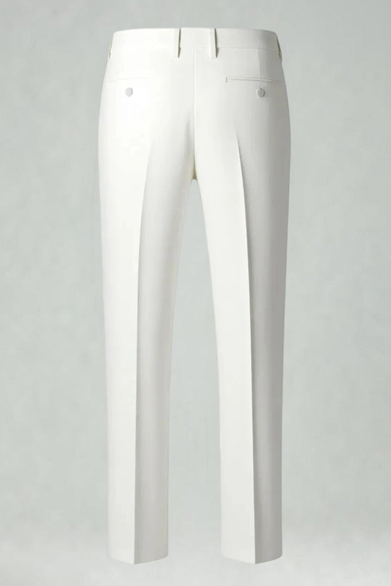 Load image into Gallery viewer, Black and White Grid Notched Lapel 2 Piece Men Prom Suits