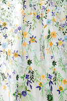 Load image into Gallery viewer, Floral Boat Neck Mermaid Long Sleeves Prom Dress with Slit