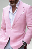 Load image into Gallery viewer, Blush Notch Lapel Two Button Men Blazer
