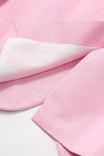 Blush Notch Lapel Two Button Men's Blazer