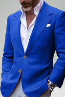 Load image into Gallery viewer, Blush Notch Lapel Two Button Men Blazer