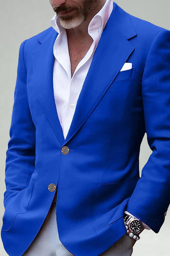 Blush Notch Lapel Two Button Men's Blazer