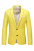 Load image into Gallery viewer, Yellow 2 Piece Notch Lapel Long Sleeves Men&#39;s Prom Suits with Buttons
