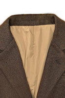 Load image into Gallery viewer, Brown Notch Lapel Single Breasted Long Sleeves Men Blazer
