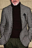 Load image into Gallery viewer, Black Stripe Notched Lapel Men&#39;s Prom Blazer
