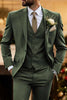 Load image into Gallery viewer, Army Green 3 Piece Single Breasted Homecoming Men&#39;s Suits