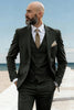 Load image into Gallery viewer, Army Green 3 Piece Single Breasted Homecoming Men&#39;s Suits