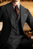 Load image into Gallery viewer, 3 Piece Dark Grey Single Breasted Men&#39;s Prom Suits with Sleeves