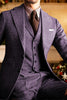 Load image into Gallery viewer, 3 Piece Dark Grey Single Breasted Men&#39;s Prom Suits with Sleeves