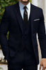 Load image into Gallery viewer, 3 Piece Black Single Breasted Men&#39;s Prom Suits with Pockets