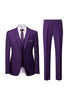 Load image into Gallery viewer, 3 Piece Black Single Breasted Men&#39;s Prom Suits with Pockets