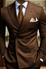 Load image into Gallery viewer, Black 2 Piece Peak Lapel Double Breasted Men&#39;s Prom Suits with Pockets