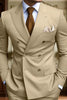 Load image into Gallery viewer, Black 2 Piece Peak Lapel Double Breasted Men&#39;s Prom Suits with Pockets