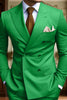 Load image into Gallery viewer, Black 2 Piece Peak Lapel Double Breasted Men&#39;s Prom Suits with Pockets
