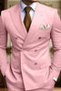 Load image into Gallery viewer, Black 2 Piece Peak Lapel Double Breasted Men&#39;s Prom Suits with Pockets