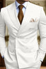 Load image into Gallery viewer, Black 2 Piece Peak Lapel Double Breasted Men&#39;s Prom Suits with Pockets