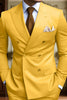 Load image into Gallery viewer, Black 2 Piece Peak Lapel Double Breasted Men&#39;s Prom Suits with Pockets
