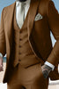 Load image into Gallery viewer, Sage 3 Piece Peak Lapel Single Breasted Men&#39;s Prom Suits with Pockets