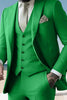 Load image into Gallery viewer, Sage 3 Piece Peak Lapel Single Breasted Men&#39;s Prom Suits with Pockets