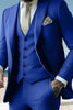 Load image into Gallery viewer, Sage 3 Piece Peak Lapel Single Breasted Men&#39;s Prom Suits with Pockets