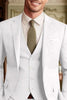 Load image into Gallery viewer, 3 Piece Dark Green Single Breasted Long Sleeves Men&#39;s Prom Suits with Pockets