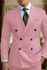 Load image into Gallery viewer, Dark Green 2 Piece Peak Lapel Double Breasted Men&#39;s Prom Suits with Sleeves