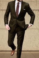 Load image into Gallery viewer, Khaki 2 Piece Single Breasted Men Prom Suits with Sleeves