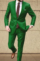 Load image into Gallery viewer, Khaki 2 Piece Single Breasted Men Prom Suits with Sleeves