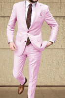 Load image into Gallery viewer, Khaki 2 Piece Single Breasted Men Prom Suits with Sleeves