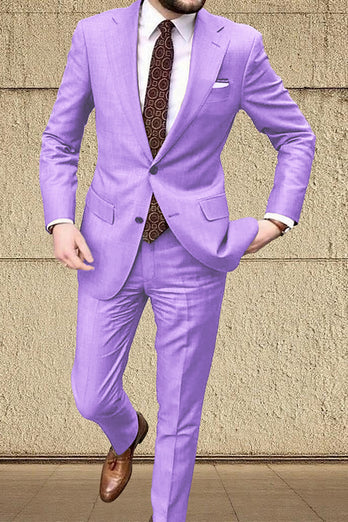 Khaki 2 Piece Single Breasted Men's Prom Suits with Sleeves