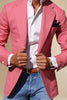 Load image into Gallery viewer, Light Pink Notched Lapel Single Breasted Men Prom Blazer with Sleeves