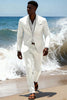 Load image into Gallery viewer, Sky Blue 2 Piece Single Breasted Notched Lapel Men Prom Suits with Sleeves