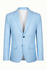 Load image into Gallery viewer, Sky Blue 2 Piece Notched Lapel Single Breasted Men Prom Suits