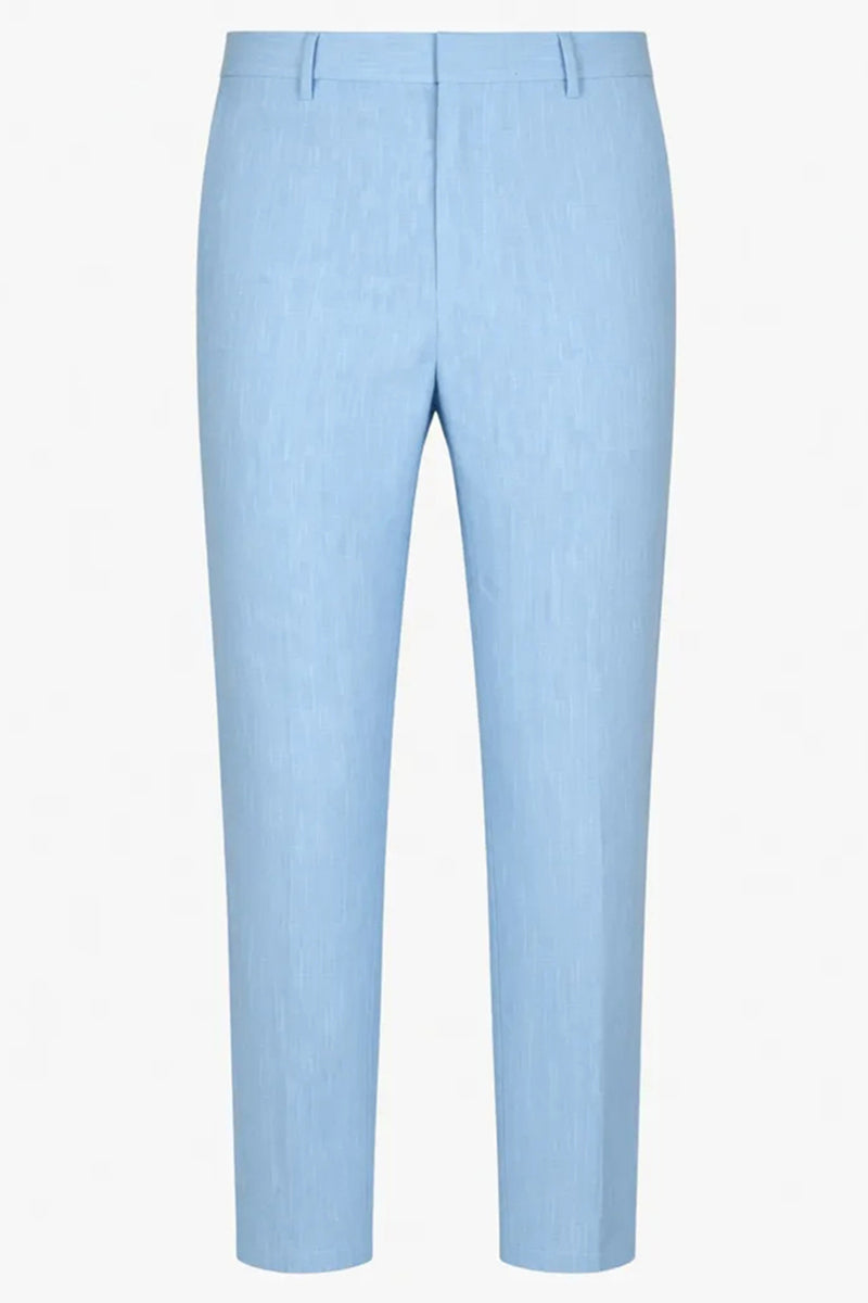 Load image into Gallery viewer, Sky Blue 2 Piece Notched Lapel Single Breasted Men Prom Suits